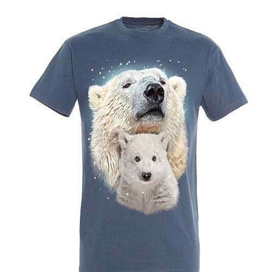 Otros Animales Ralf Nature Moda Y Complementos | Camiseta Oso Polar Con Beb Color Azul