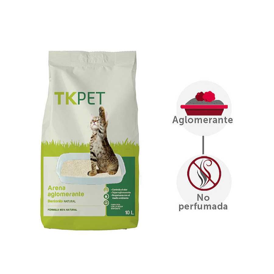 Gatos TK-Pet Arena Aglomerante | Tk-Pet Arena Aglomerante De Bentonita Y Natural Para Gatos