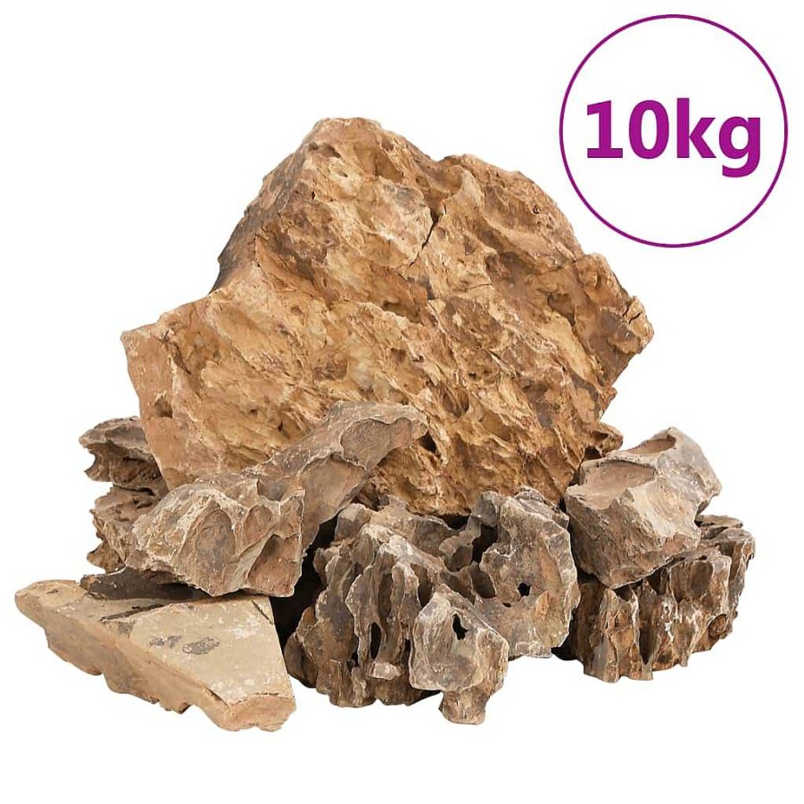 Otros Animales vidaxl Decoraci N De Acuarios | Vidalxl Vidaxl Piedras De Drag N Marr N 25 Kg 5-30 Cm Para Acuario