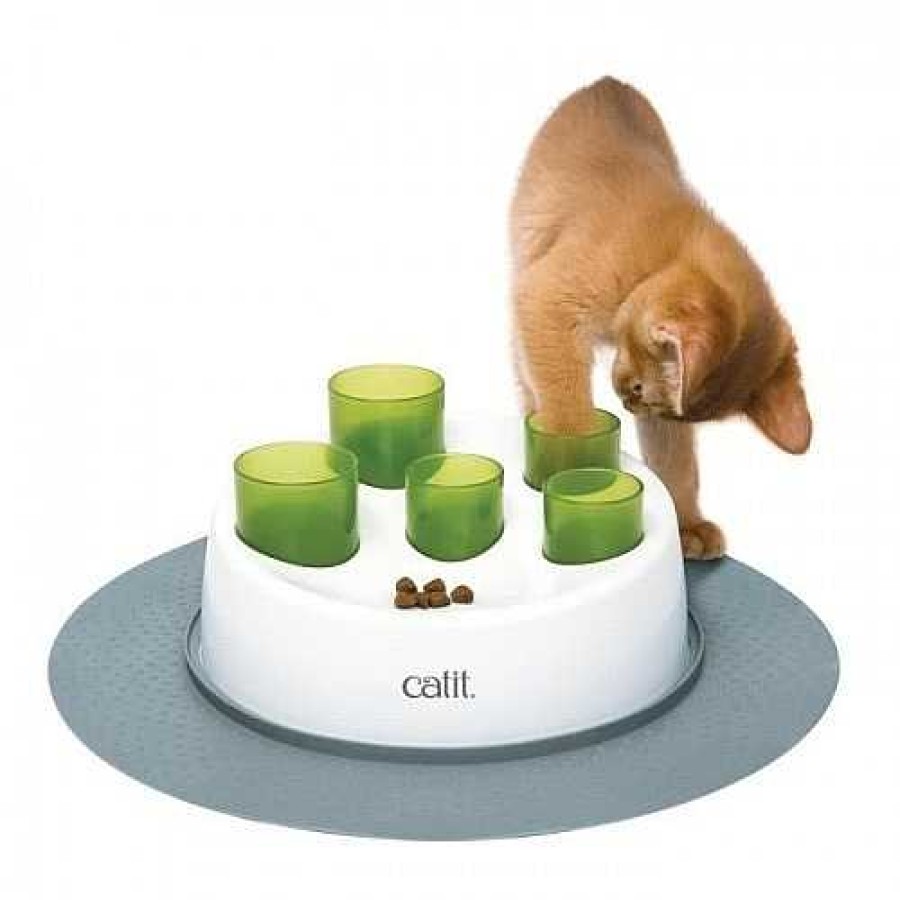 Gatos Catit Inteligencia E Interactivos | Cat It Juguete Digger Senses Interactivo Con 2 Tubos De Comida Para Gatos