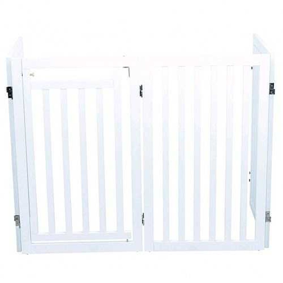 Perros Trixie Puertas Para Perros | Barrera Con Puerta Para Perros Color Blanco