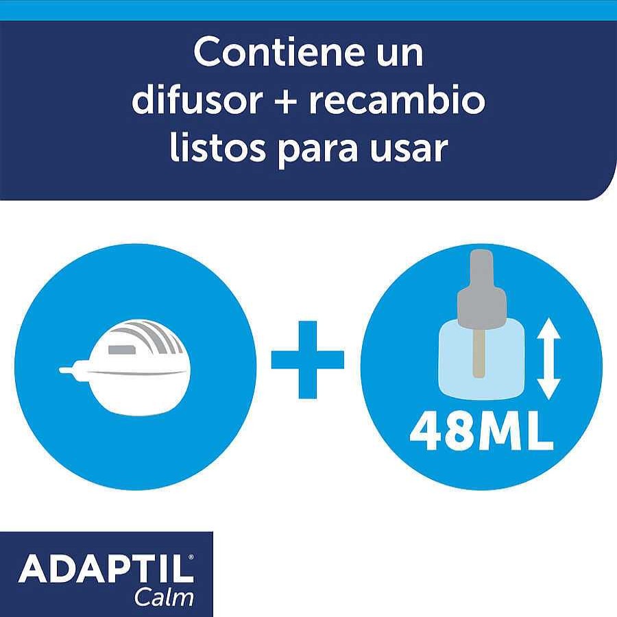 Perros Adaptil Accesorios Coche Y Viajes | Adaptil Difusor Y Recambio Tranquilizante Para Perros