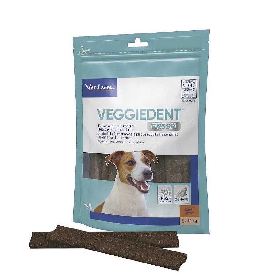 Perros Virbac Dentales | Virbac Snacks Dentales Veggiedent Fresh Para Perros De Raza Peque A