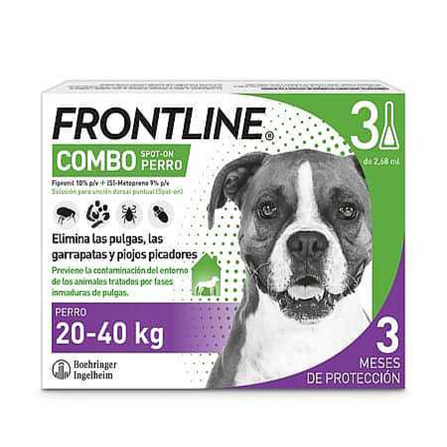 Perros Frontline Pipetas | Frontline Spot On Compo Pipetas Antiparasitarias Perros 20 - 40 Kg