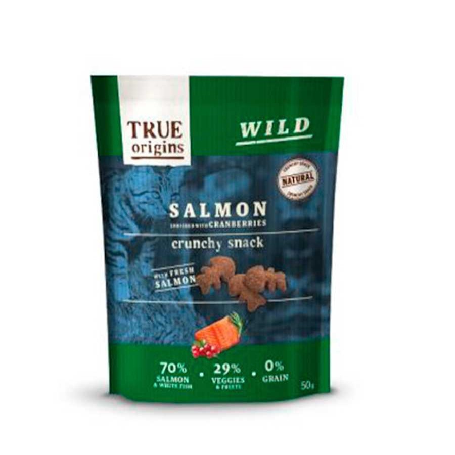 Gatos True Origins Premios Y Entretenimiento | True Origins Wild Galletas Con Salm N Y Ar Ndanos Para Gato