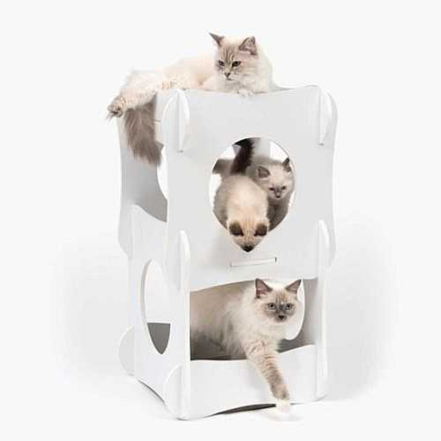 Otros Animales Catit Muebles | Cama Estilo Retro Color Blanco