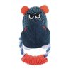 Perros Wow Gum Juguetes Para Perros | Wow Gum Angry Hippo De Peluche Con Anillo De Cuerda Para Perros