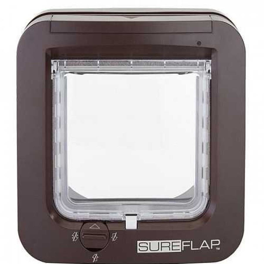 Gatos Sureflap Puertas Para Gatos | Sureflap Petcare Solapa Autom Tica De Pl Stico Marr N Para Gatos