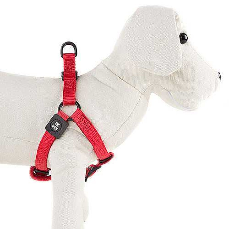 Perros TK-Pet Collares Y Arneses | Tk-Pet Neo Classic Arn S De Nylon Rojo Para Perros