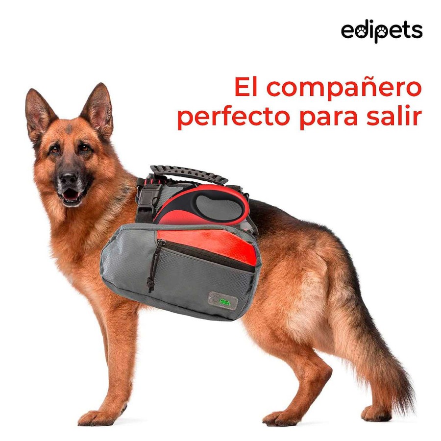 Perros Edipets Correas Para Perros | Edipets Correa Extensible Con Sistema De Frenado Rojo Para Perros