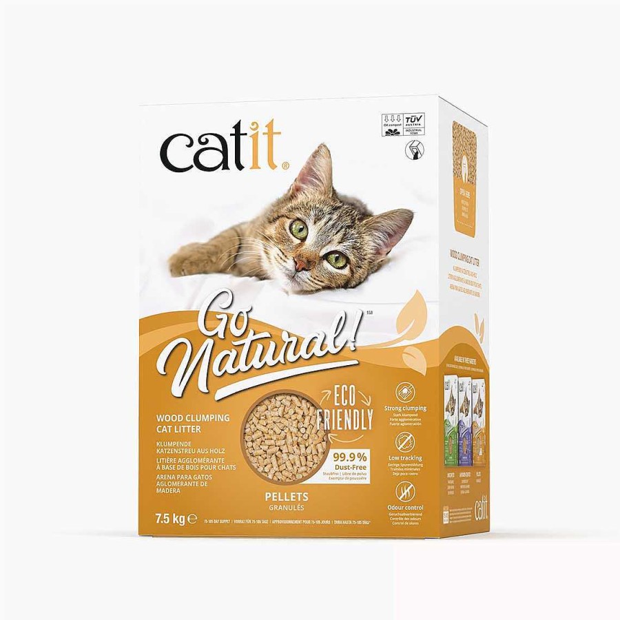 Gatos Catit Otros Lechos | Catit Go Natural Arena Aglomerante En Pellet Para Gatos