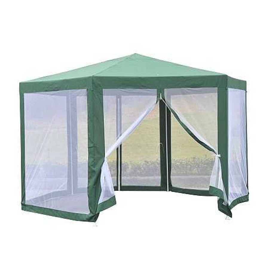 Perros Outsunny Ocio Y Tiempo Libre | Carpa Con Mosquitera Outsunny Para Jard N Color Verde