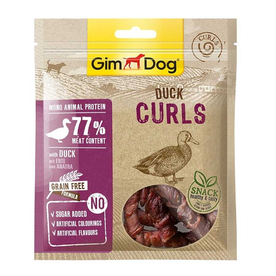 Perros GimDog Naturales | Gimdog Barritas Curls De Pato Para Perros