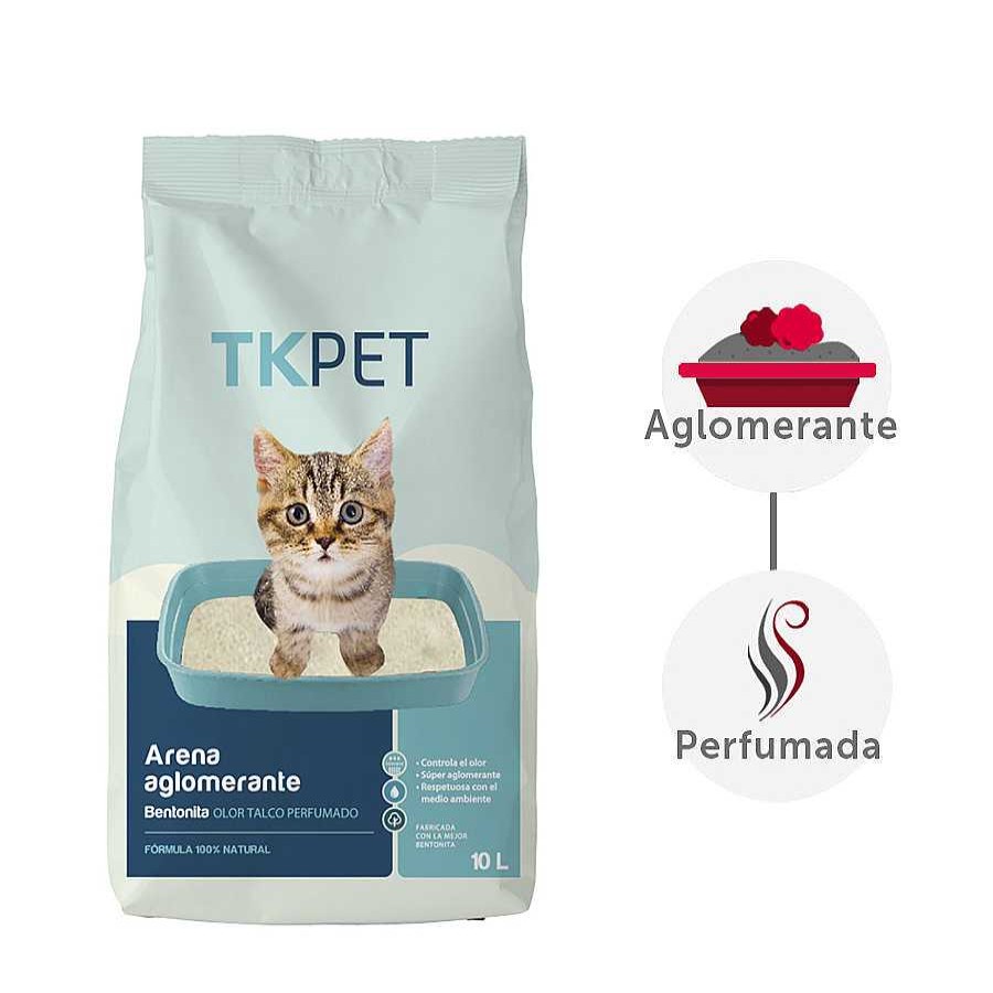 Gatos TK-Pet Arena Aglomerante | Tk-Pet Arena Aglomerante Bentonita Y Talco Para Gatos