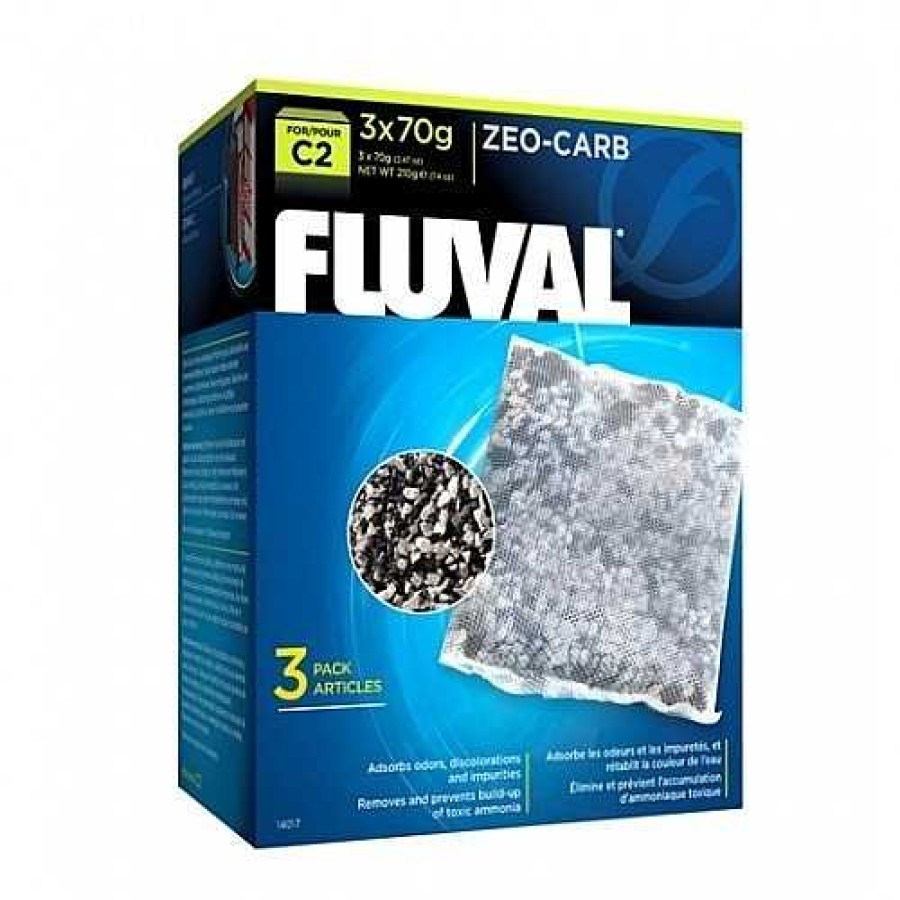 Otros Animales Fluval Filtros | Fluval C Zeo Carb C2 Esponja, 3Uds