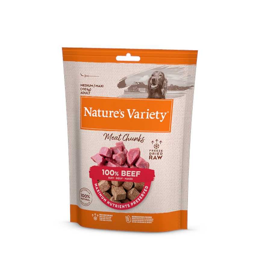 Perros Nature's Variety Naturales | Nature'S Variety Meat Chunks Buey Liofilizado Para Perros