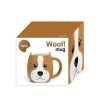 Otros Animales Balvi Menaje Hogar | Mug Woof! Taza En Forma De Cabeza De Perro Color Marr N