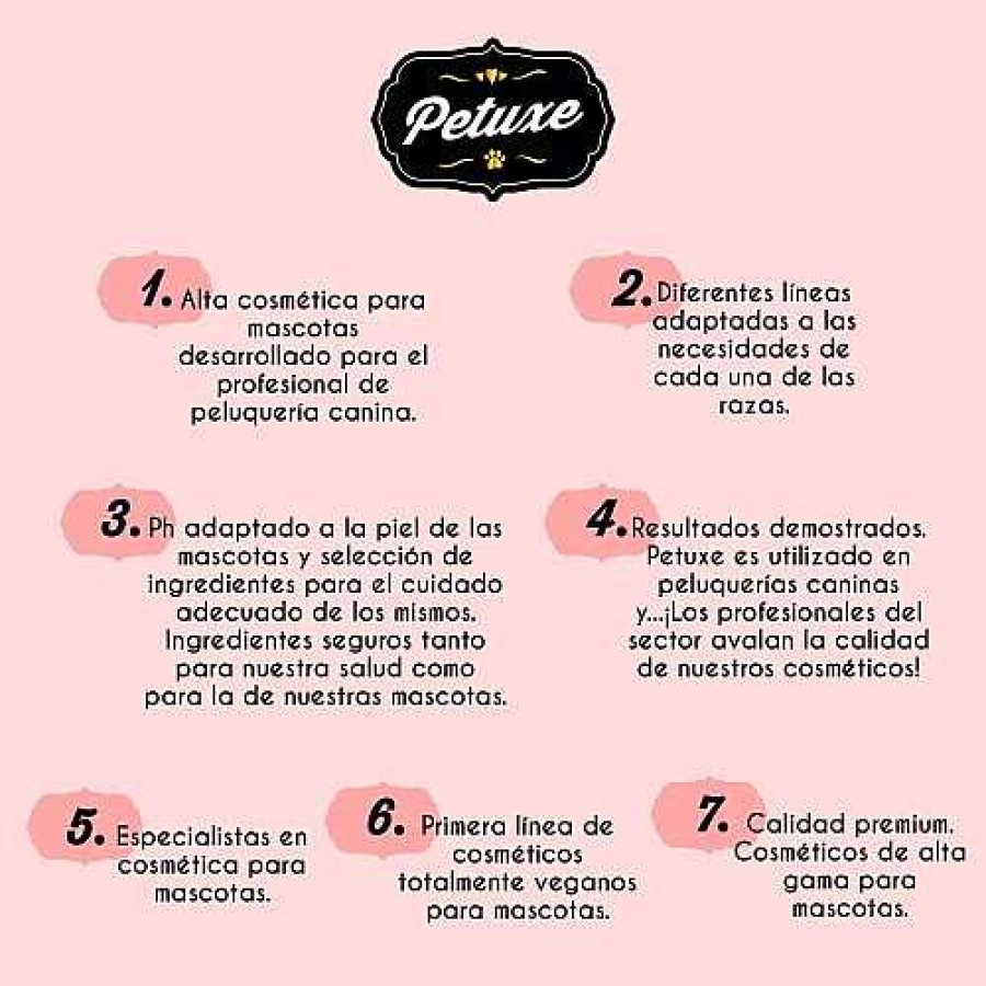 Gatos Petuxe Cosmetics Productos Para El Pelo | Petuxe Champ Hidratante Para Mantos Largos Y Lisos Para Mascotas