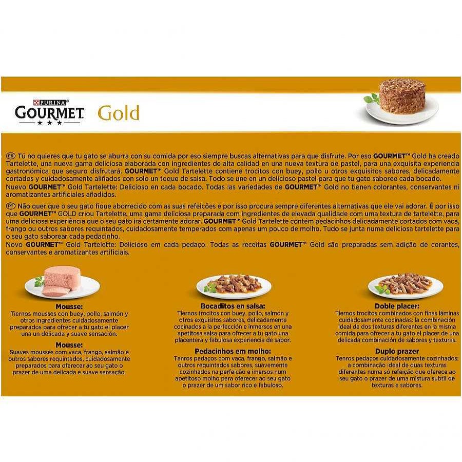 Gatos Gourmet | Gourmet Gold Tartelette Varios Sabores - Multipack