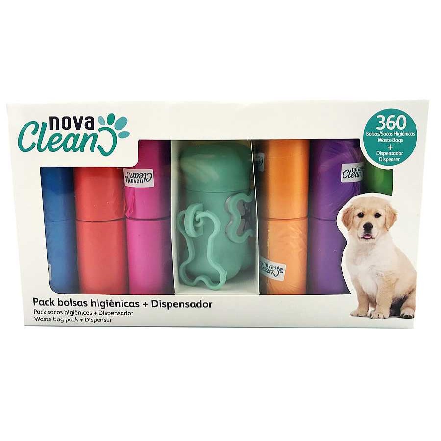 Perros Nova Clean Higiene Para Perros | Nova Clean Porta Bolsas + 360 Bolsas Higi Nicas Para Heces De Perros