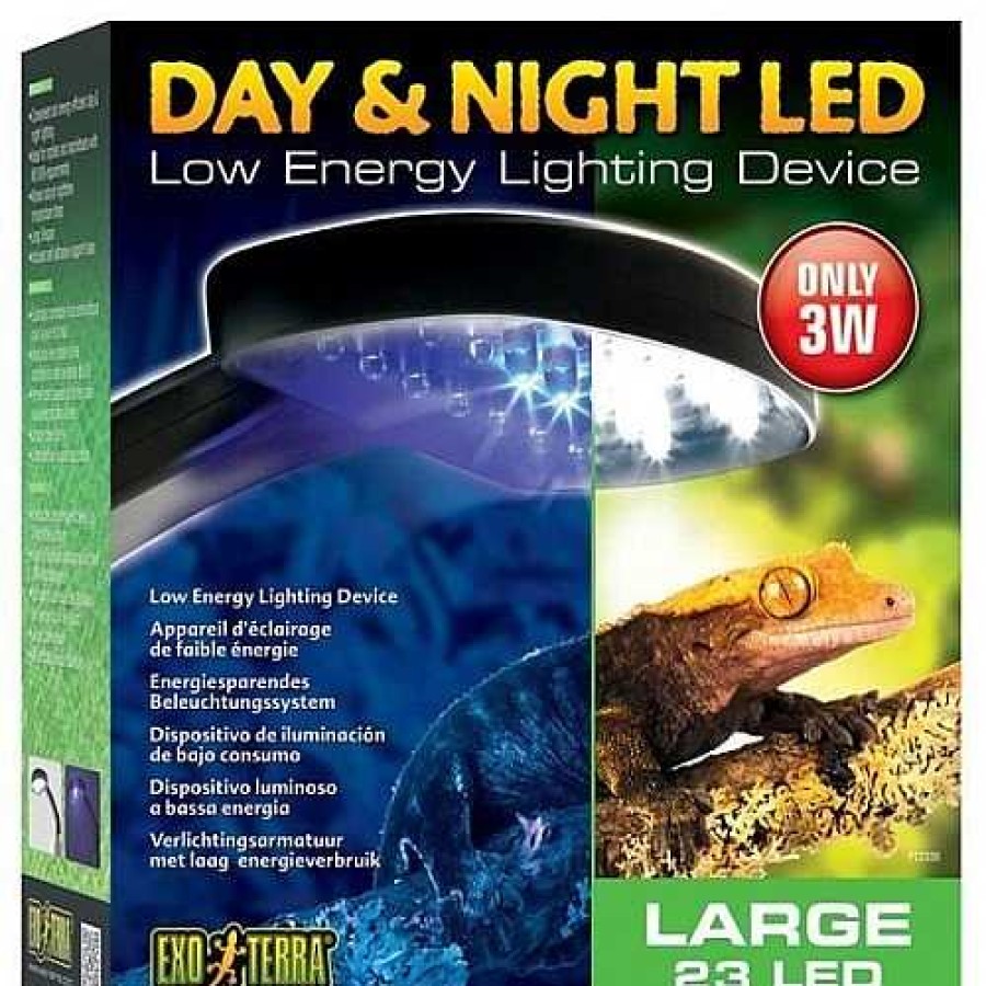 Otros Animales Exoterra Iluminaci N | Exo Terra Galer A De Flash Led Noche Y D A 24 Para Reptiles