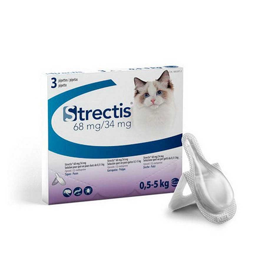 Gatos Strectis Pipetas | Ceva Strectis Solucion Spot-On Pipetas Antiparasitarias Para Gatos