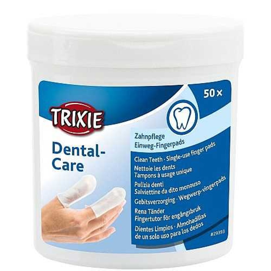 Perros Trixie Salud Dental | Almohadillas Dentales Para Perros Y Gatos Trixie Dental Care Dientes Limpios