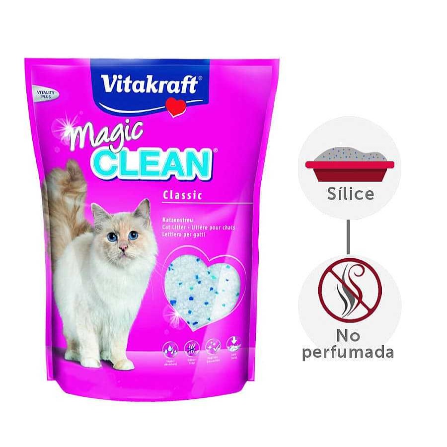 Gatos Vitakraft Arena De Silice | Vitakraft Magic Clean Perlas S Lice Lecho Para Gatos