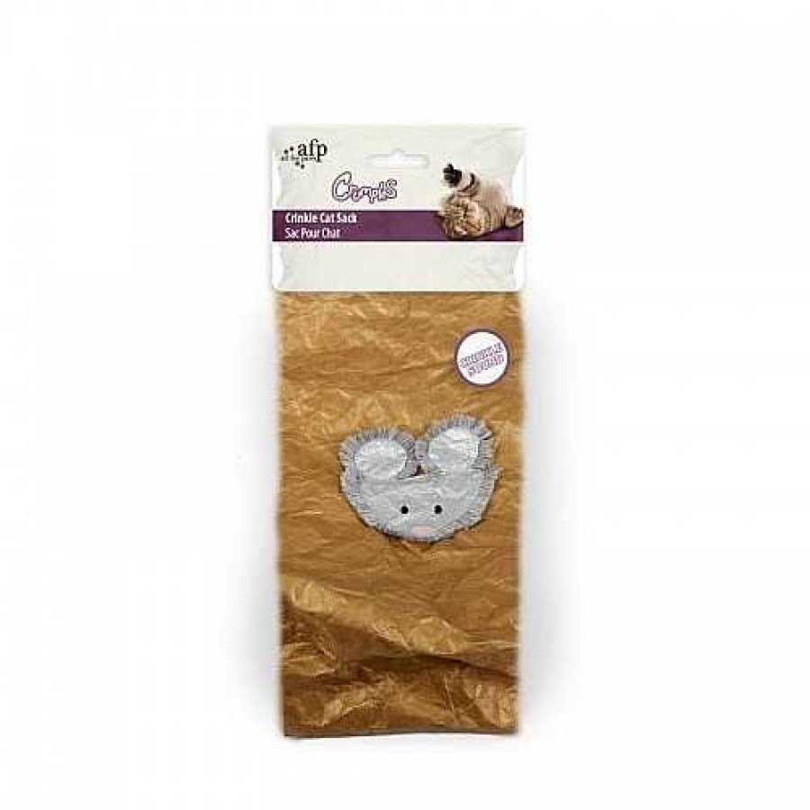 Gatos All For Paws T Neles | All For Paws Saco Crujiente Dorado Crumples Para Gatos