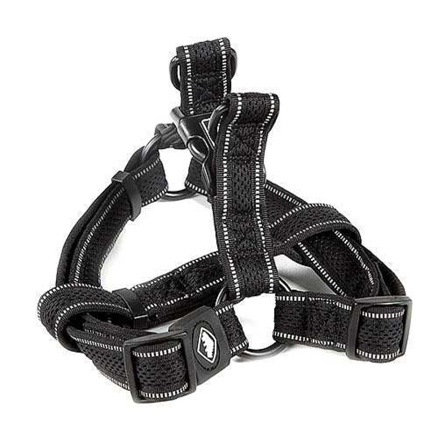 Perros TK-Pet Collares Y Arneses | Tk-Pet Reflective Comfort Arn S Negro Para Perros