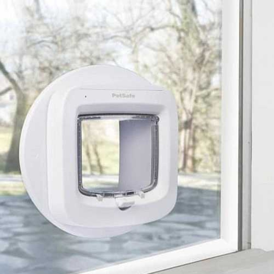 Gatos Petsafe Puertas Para Gatos | Puerta Gatera Inteligente Para Gatos Color Blanco