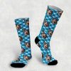 Otros Animales The Chango Moda Y Complementos | Calcetines Personalizados Cat 2 Mascotas Color Azul