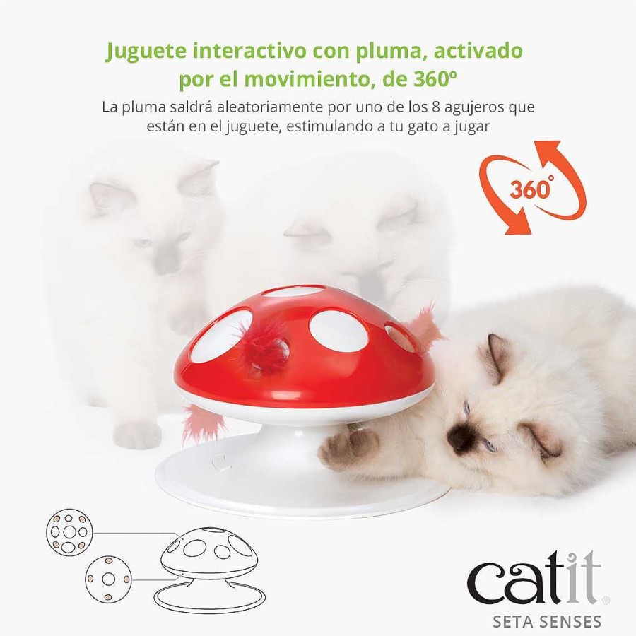 Gatos Catit Inteligencia E Interactivos | Catit Sense 2.0 Juguete Seta Para Gatos