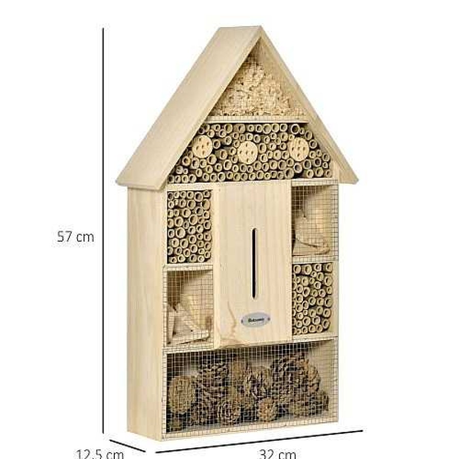 Otros Animales Outsunny Insectos | Outsunny Hotel De Insectos De 5 Pisos