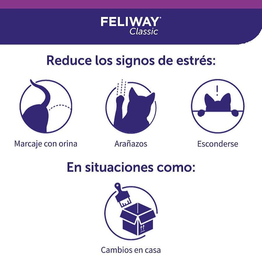 Gatos Feliway Educaci N | Feliway Classic Difusor Y/O Recambio Tranquilizante Para Gatos