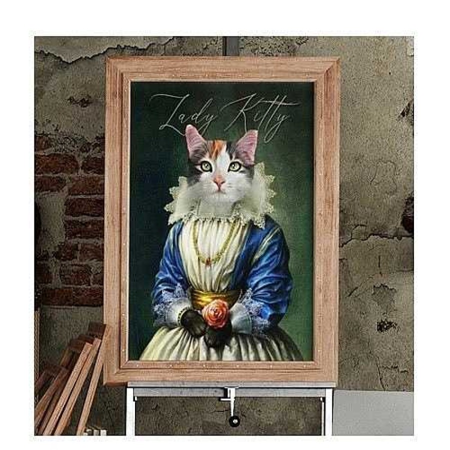 Otros Animales Mascochula Decoraci N | Mascochula Artistica Lady Retrato Personalizado Realista Con Tu Mascota