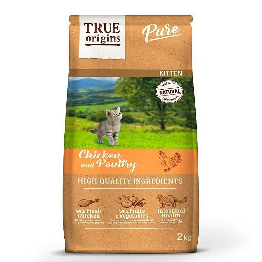 Gatos True Origins | True Origins Pure Kitten Poultry Pollo Pienso Para Gatos