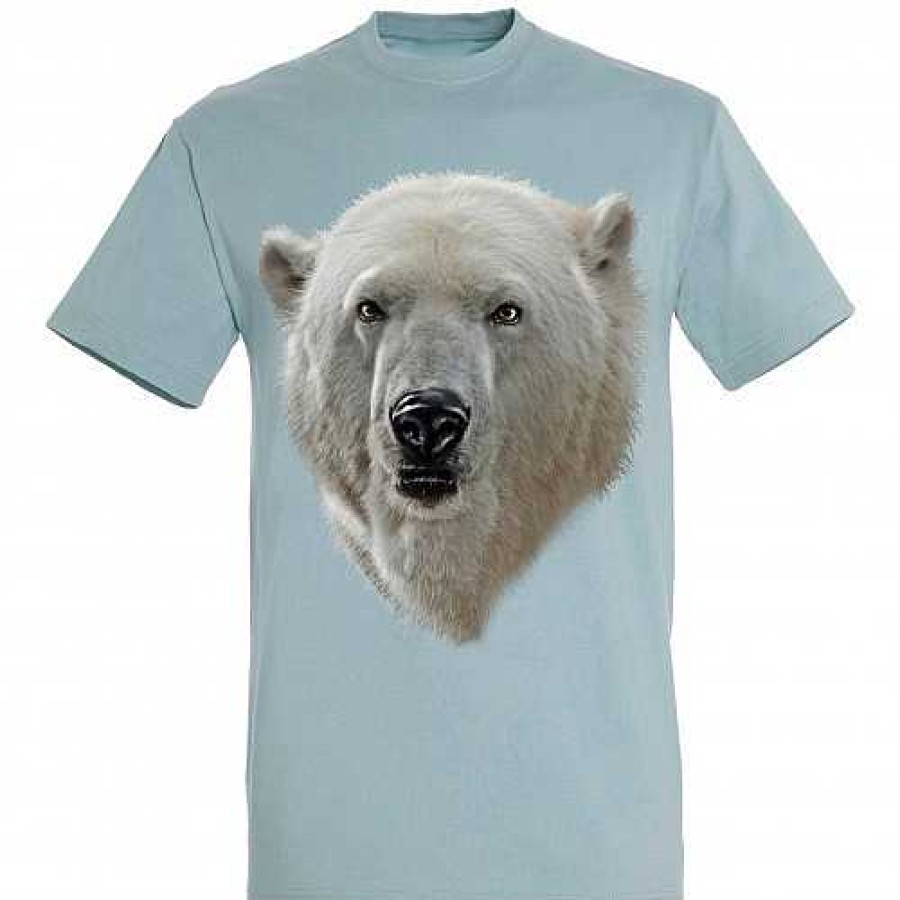 Otros Animales Ralf Nature Moda Y Complementos | Camiseta Cabeza Oso Polar Color Azul