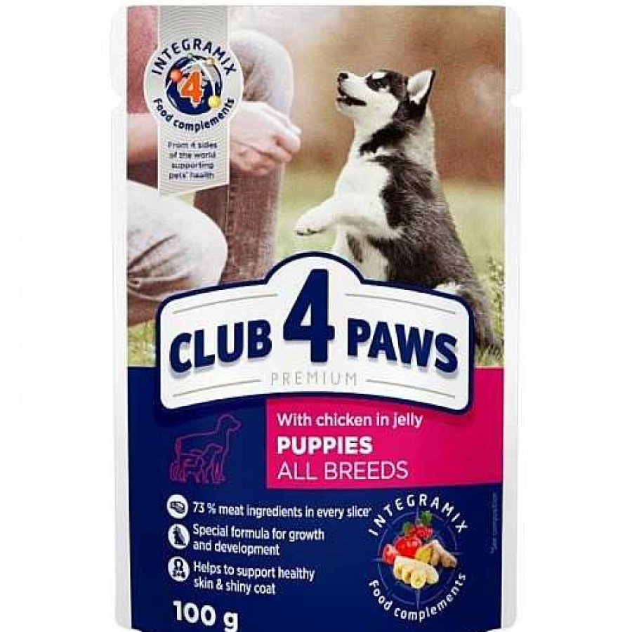 Perros Club 4 Paws Piensos | Club 4 Paws Pienso H Medo Para Cachorros Pollo En Gelatina