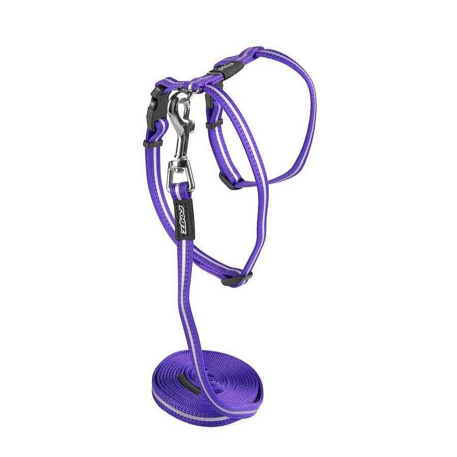 Gatos Rogz Accesorios De Paseo | Rogz Arn S Morado Con Correa Para Gatos