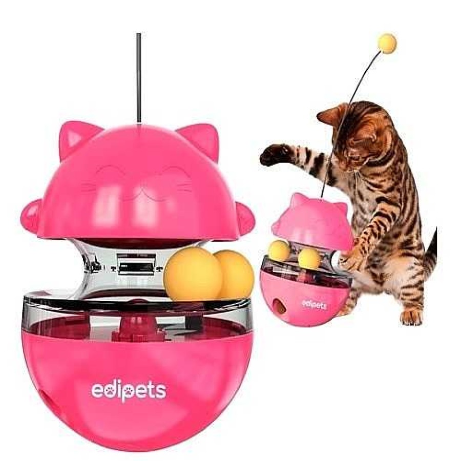 Gatos Edipets Inteligencia E Interactivos | Edipets Juguete Interactivo Rosa Para Gatos