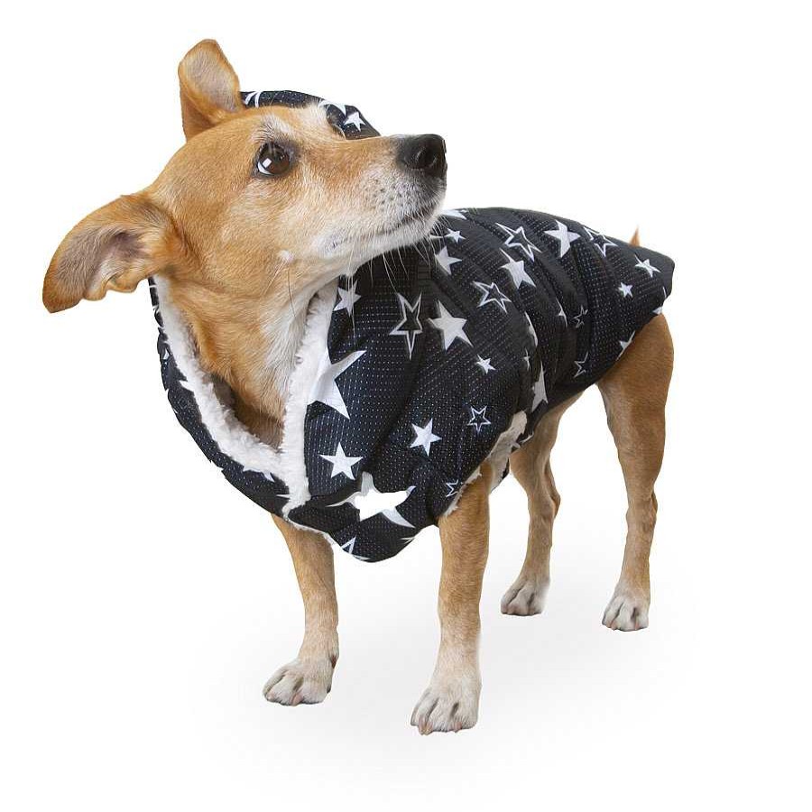 Perros Outech Ropa Para Perros | Outech Chubasquero De Estrellas Con Borreguito Para Perros