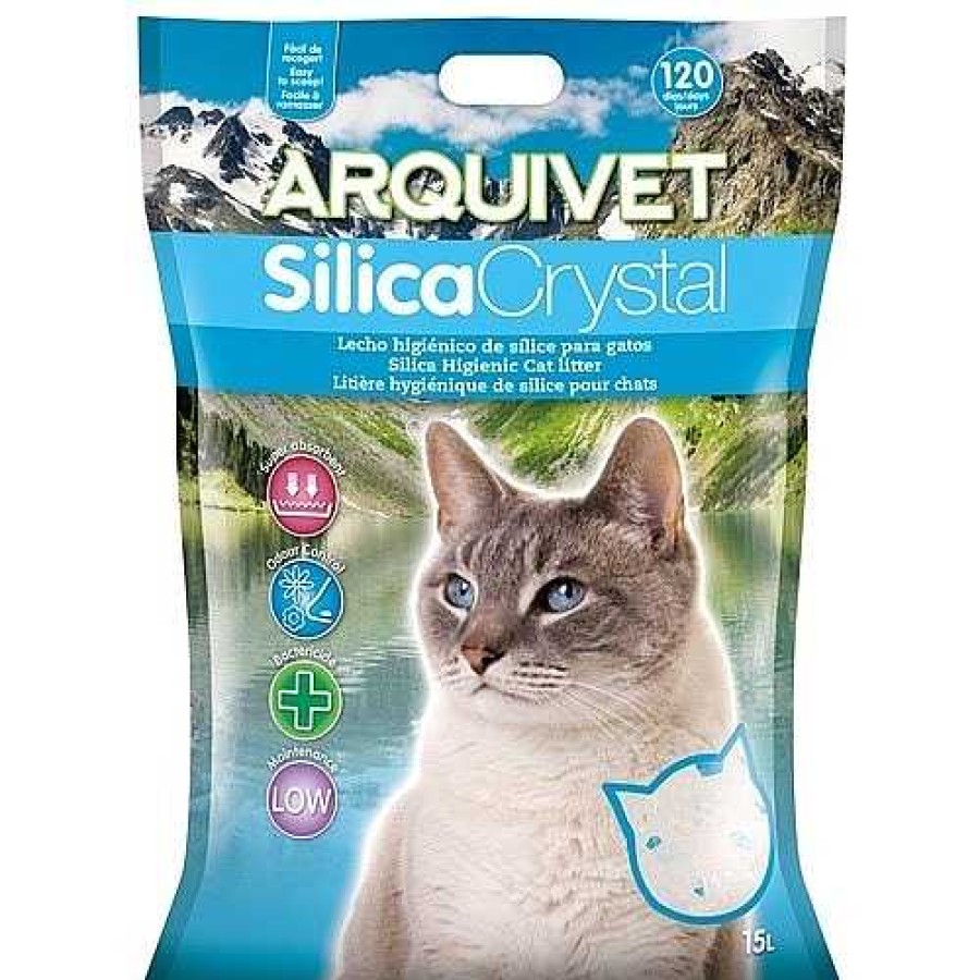 Gatos Arquivet Arena De Silice | Arquivet Silicacrystal Lecho Higi Nico Olor Neutro Para Gatos