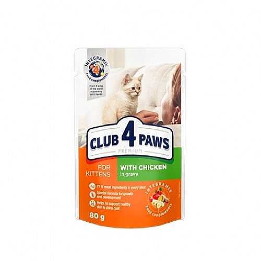 Gatos Club 4 Paws Pienso Para Gatitos | Club 4 Paws Pienso H Medo Para Gatitos Pollo En Salsa