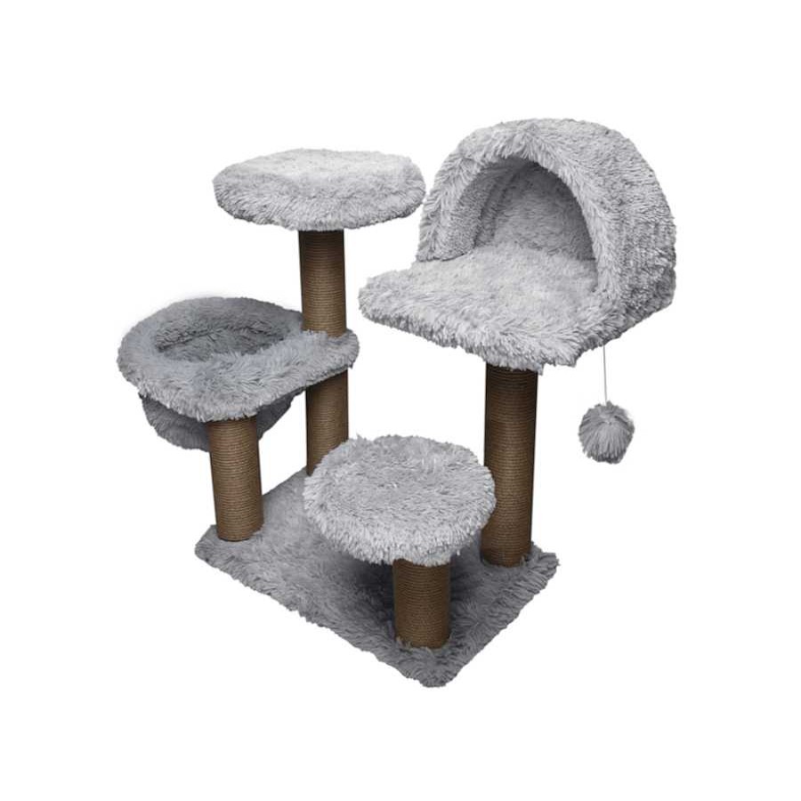 Gatos Catshion Rascadores | Catshion Katy Rbol Rascador Con Cueva Gris Claro Para Gatos