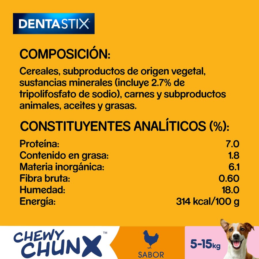 Perros Pedigree Dentales | Pedigree Dentastix Chewy Chunx Snacks Dentales Pollo Para Perros Peque Os