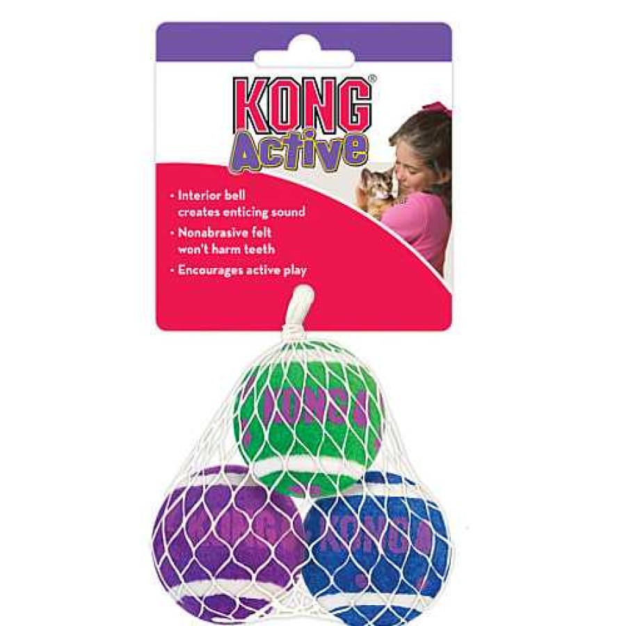 Gatos Kong Pelotas | Kong Active Pelotas De Tenis Para Gatos