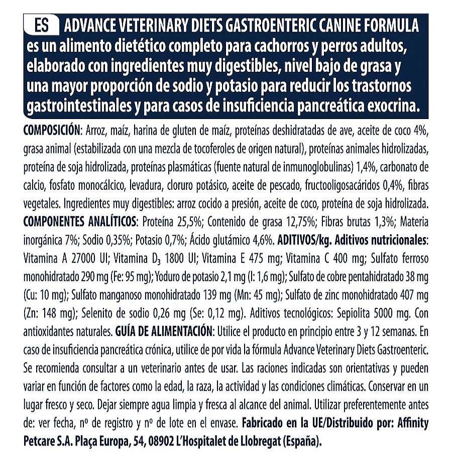 Perros Advance | Advance Veterinary Diets Gastroenteric Pienso Para Perros