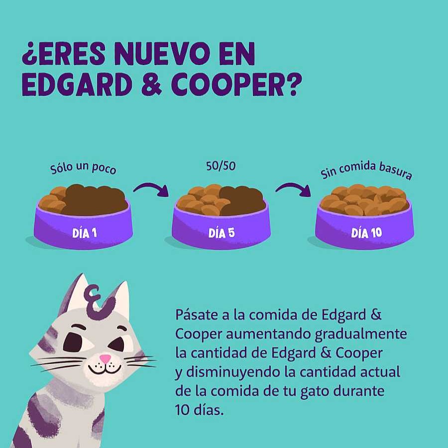 Gatos Edgard & Cooper Comida H Meda | Edgard & Cooper Kitten Bacalao Y Pollo En Pat Tarrina