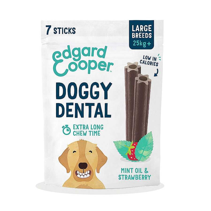 Perros Edgard & Cooper Dentales | Edgard & Cooper Barritas Dentales Fresa Y Menta Para Perros Grandes